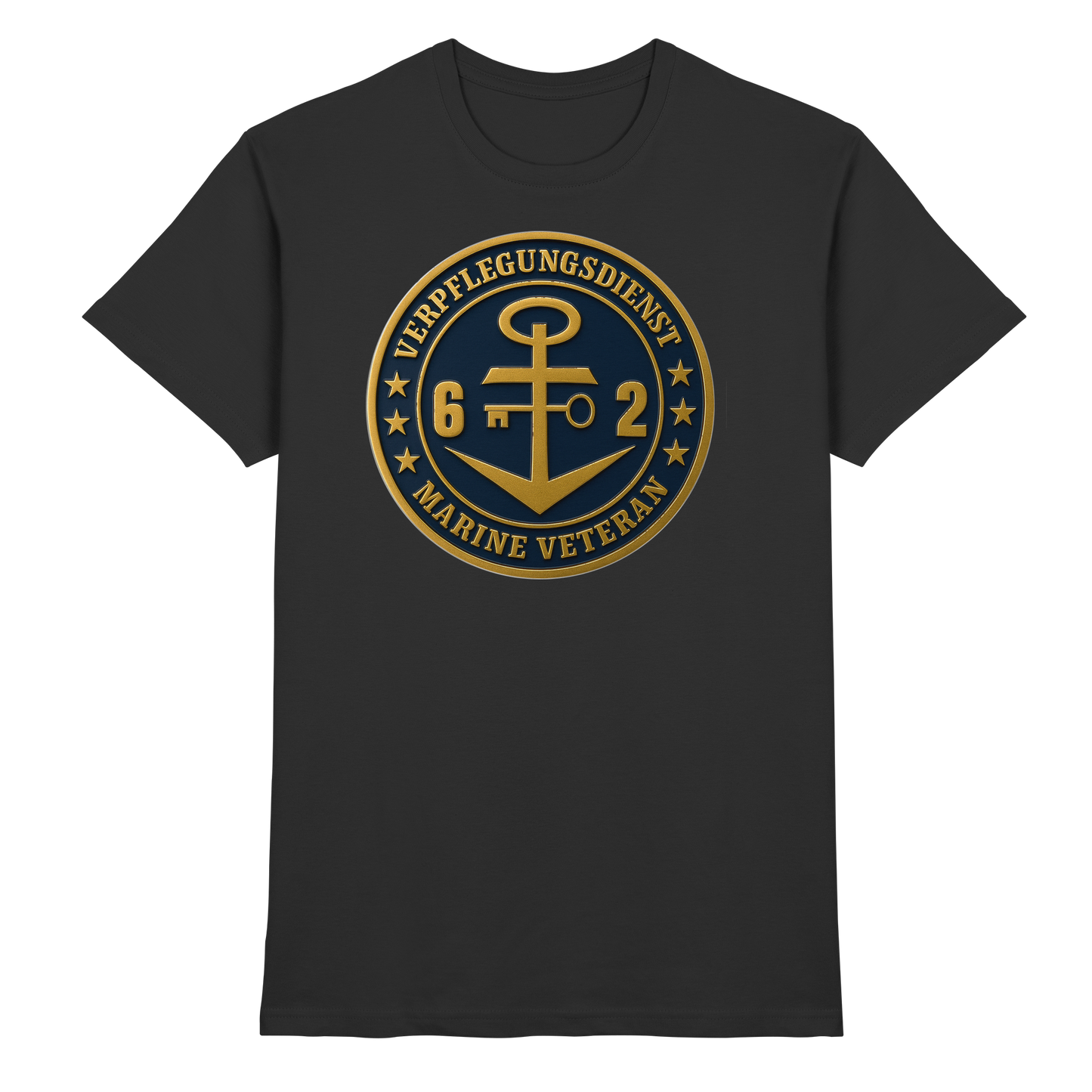 Marine Veteran 62er VERPFLEGUNGSDIENST - Metalleffekt - Premium Shirt