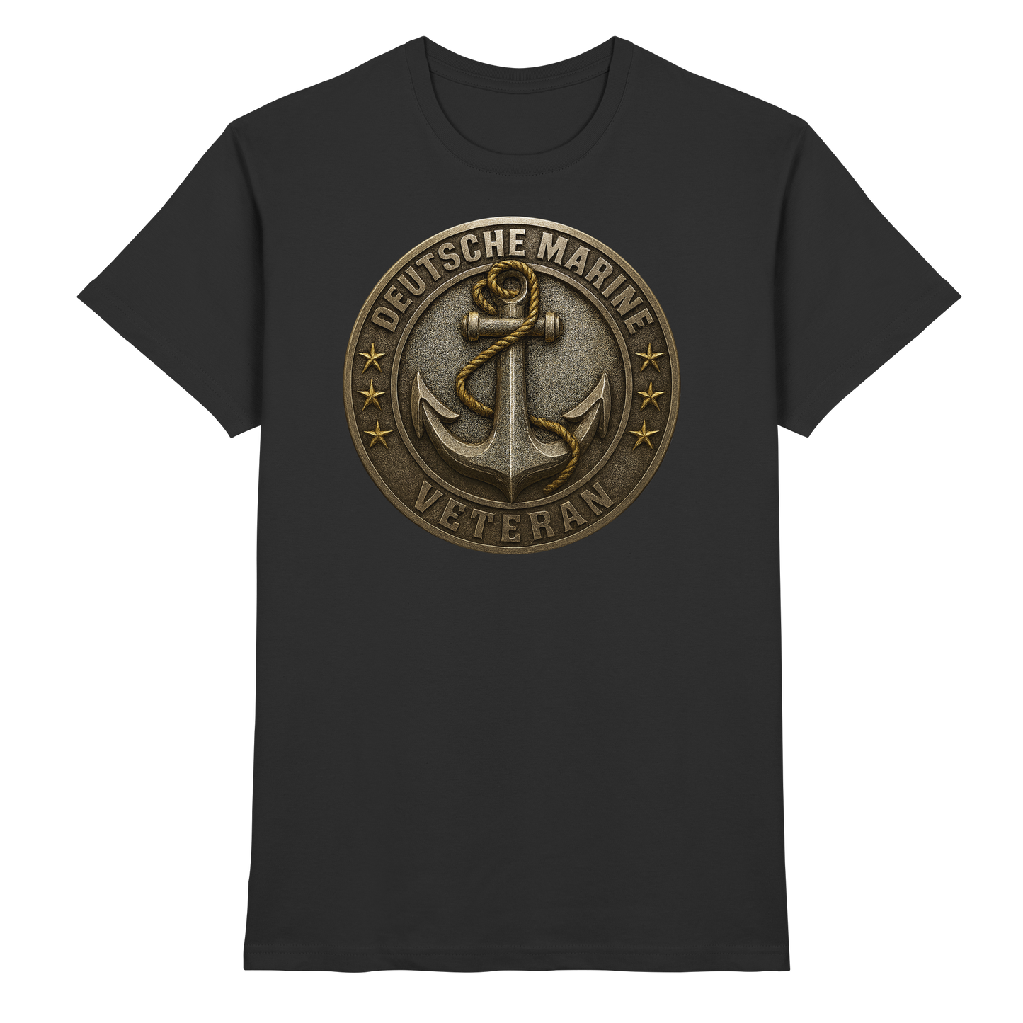 Deutsche Marine Veteran - Metalleffekt - Premium Shirt