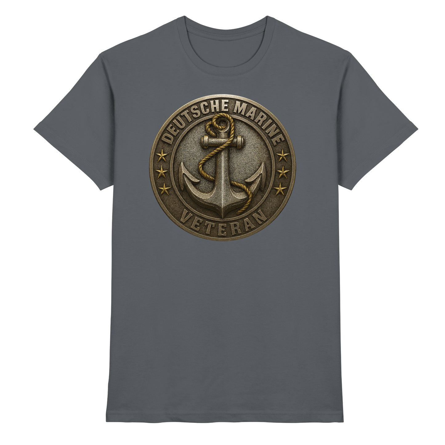 Deutsche Marine Veteran - Metalleffekt - Premium Shirt