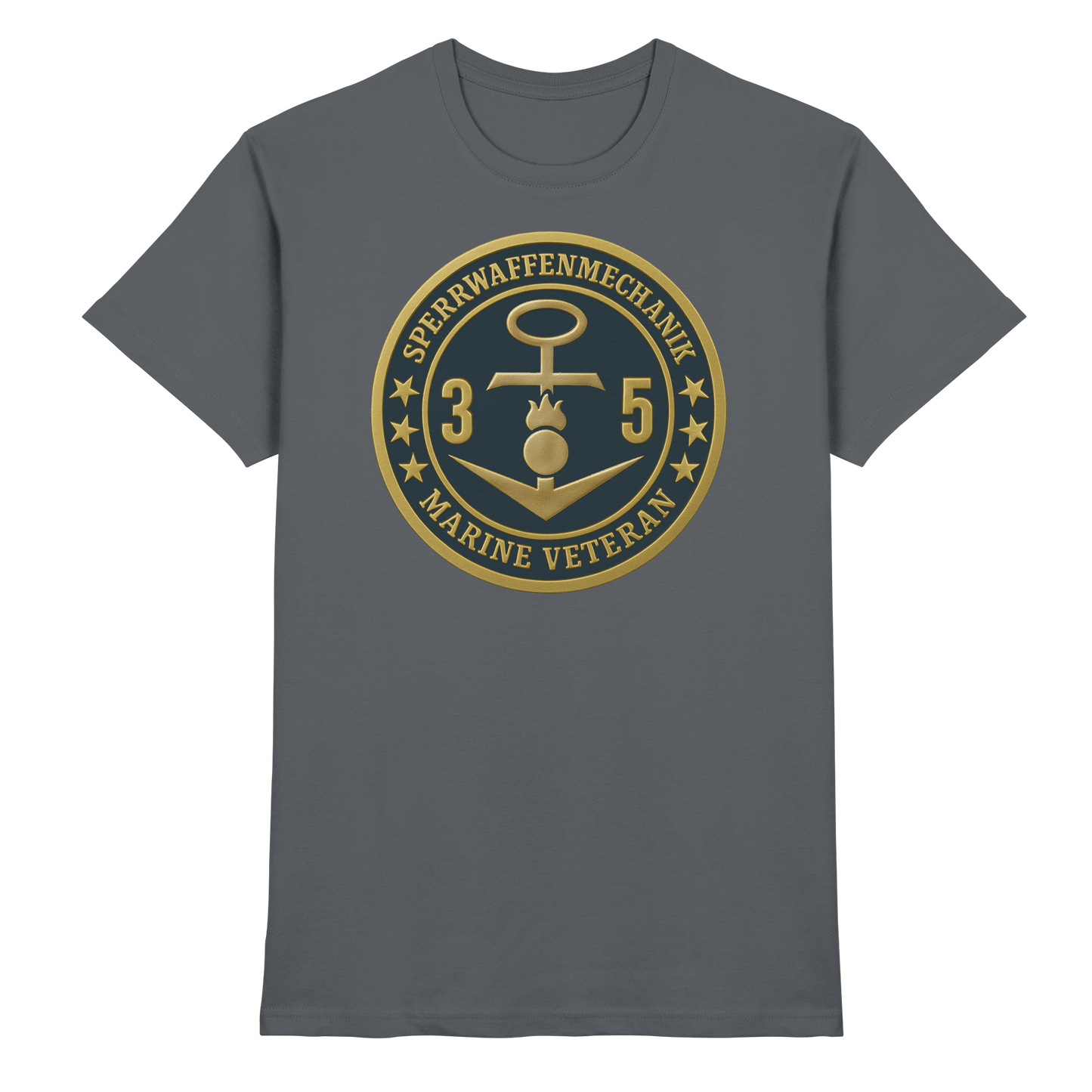 Marine Veteran 35er SPERRWAFFENMECHANIK - Metalleffekt  - Premium Shirt