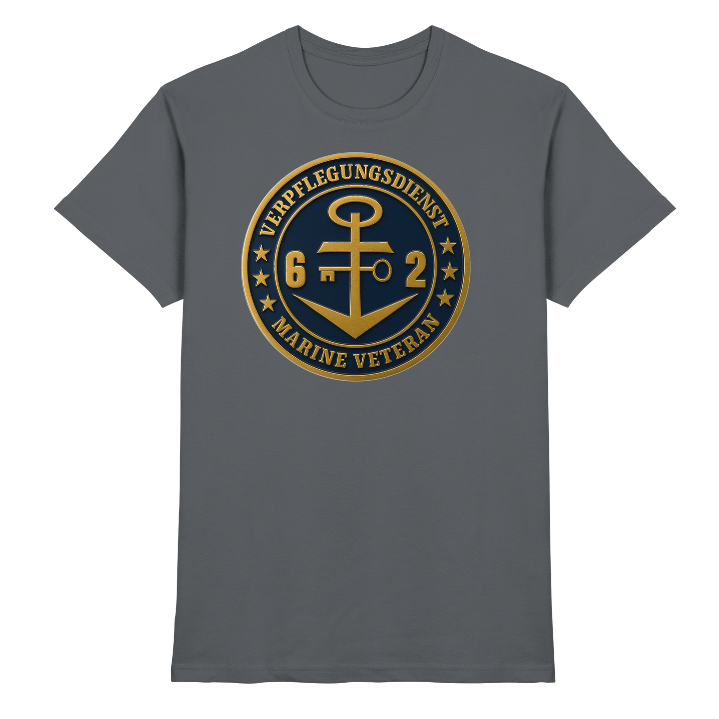 Marine Veteran 62er VERPFLEGUNGSDIENST - Metalleffekt - Premium Shirt