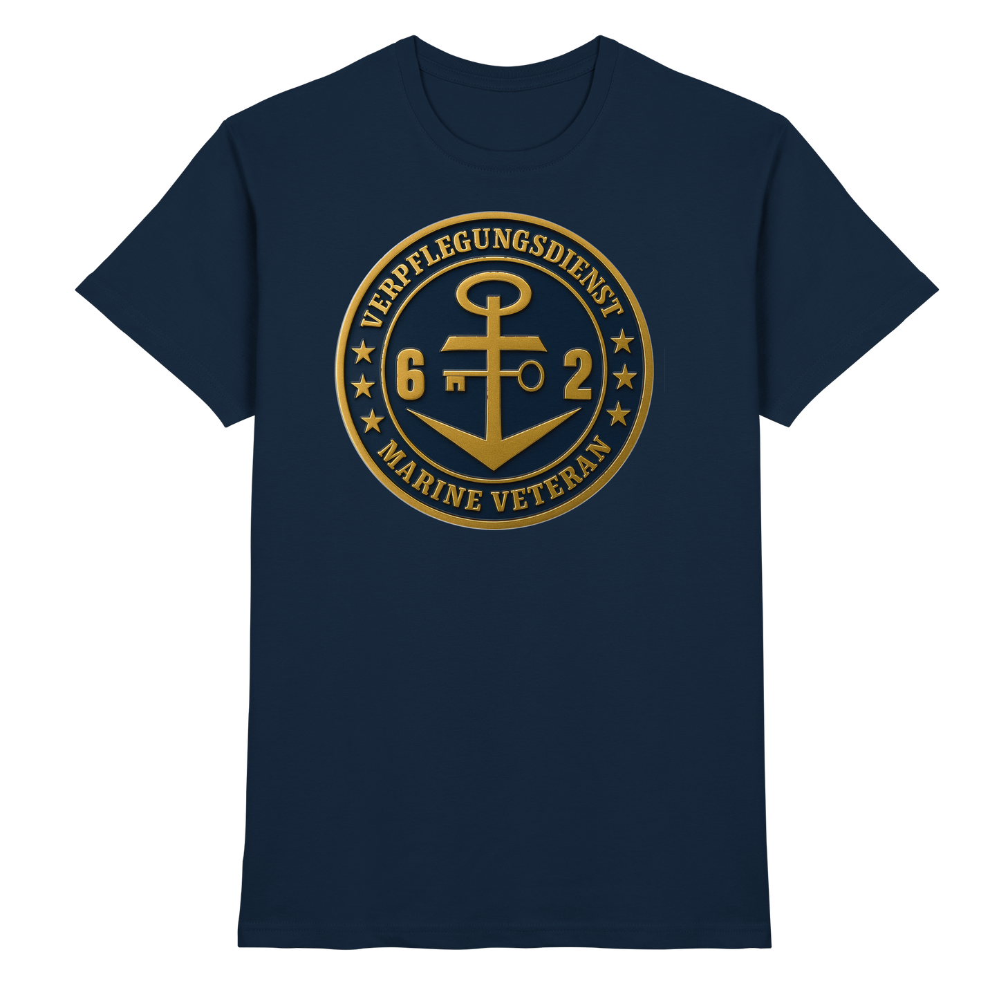 Marine Veteran 62er VERPFLEGUNGSDIENST - Metalleffekt - Premium Shirt