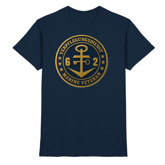 Marine Veteran 62er VERPFLEGUNGSDIENST - Metalleffekt - Premium Shirt
