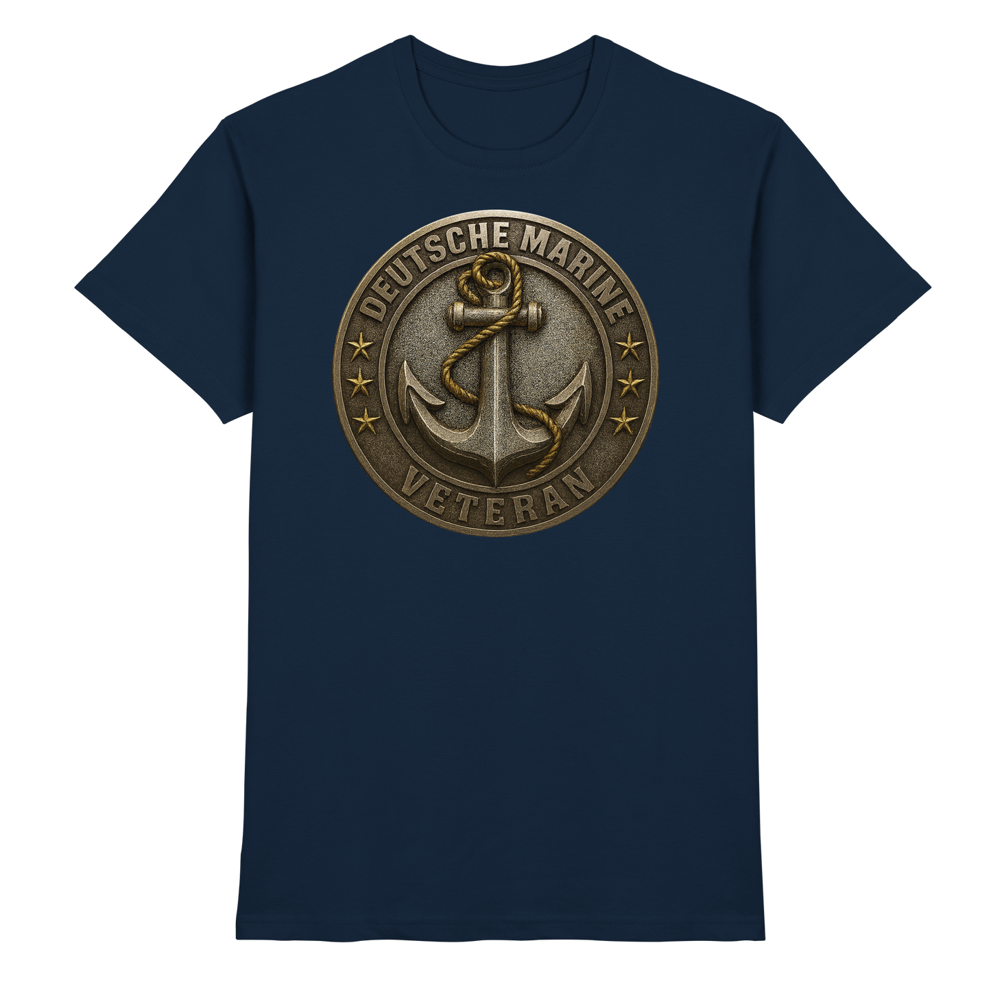 Deutsche Marine Veteran - Metalleffekt - Premium Shirt