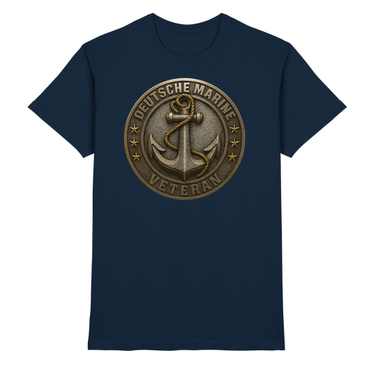 Deutsche Marine Veteran - Metalleffekt - Premium Shirt