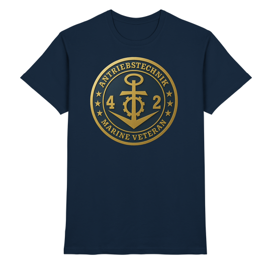 Marine Veteran 42er ANTRIEBSTECHNIK - Metalleffekt - Premium Shirt