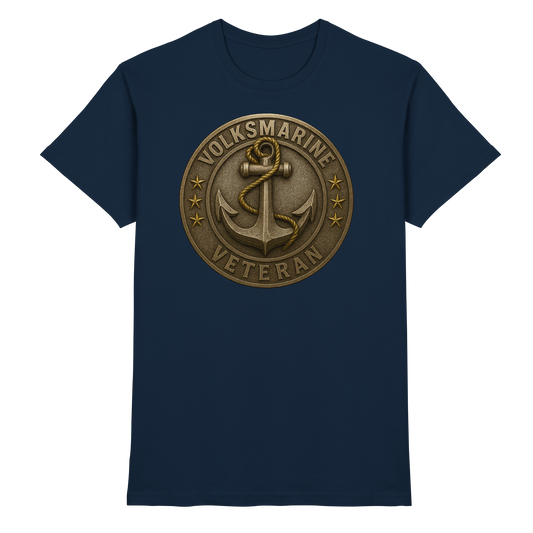 Volksmarine Veteran - Metalleffekt - Premium Shirt