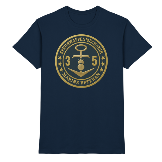 Marine Veteran 35er SPERRWAFFENMECHANIK - Metalleffekt  - Premium Shirt