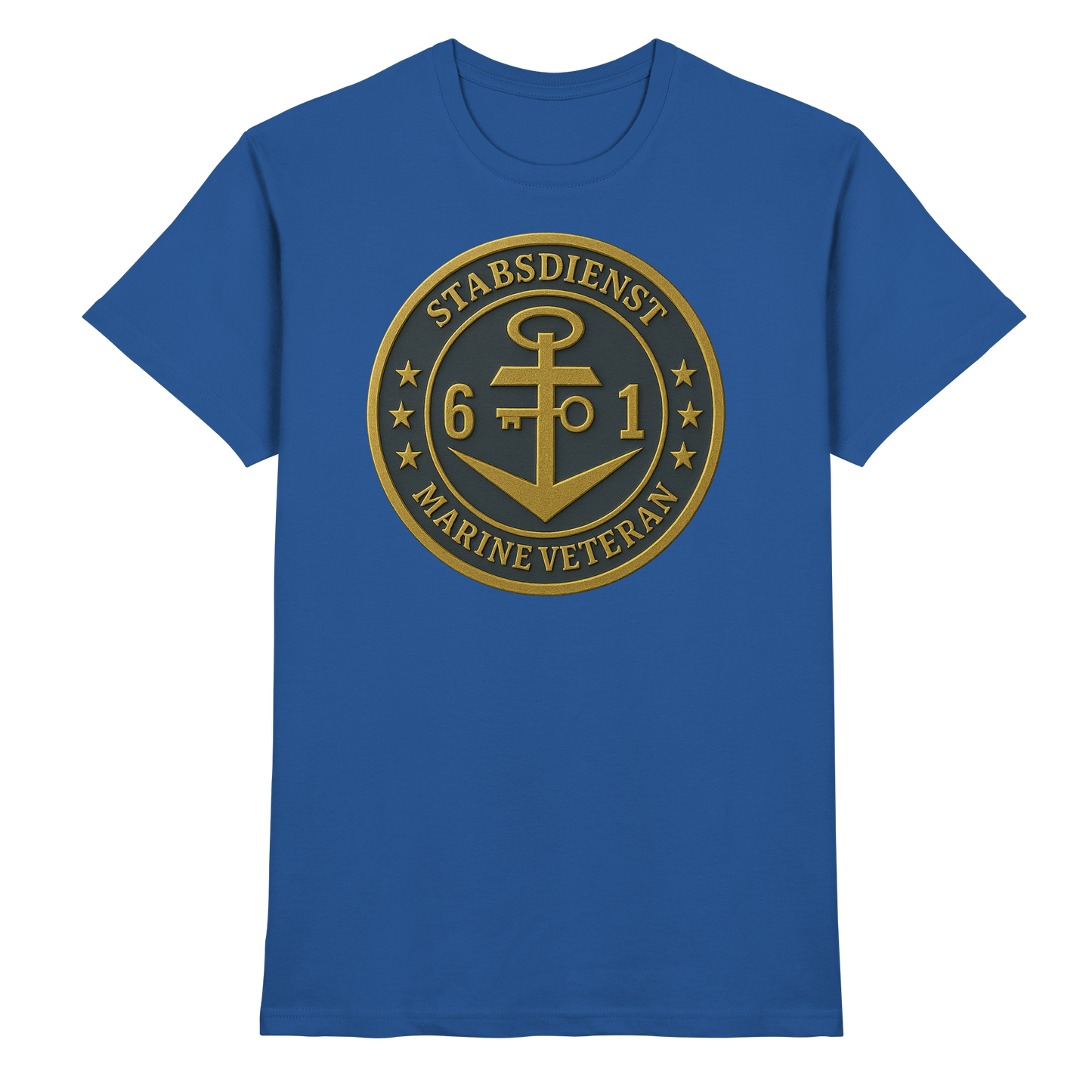 Marine Veteran 61er STABSDIENST - Metalleffekt - Premium Shirt