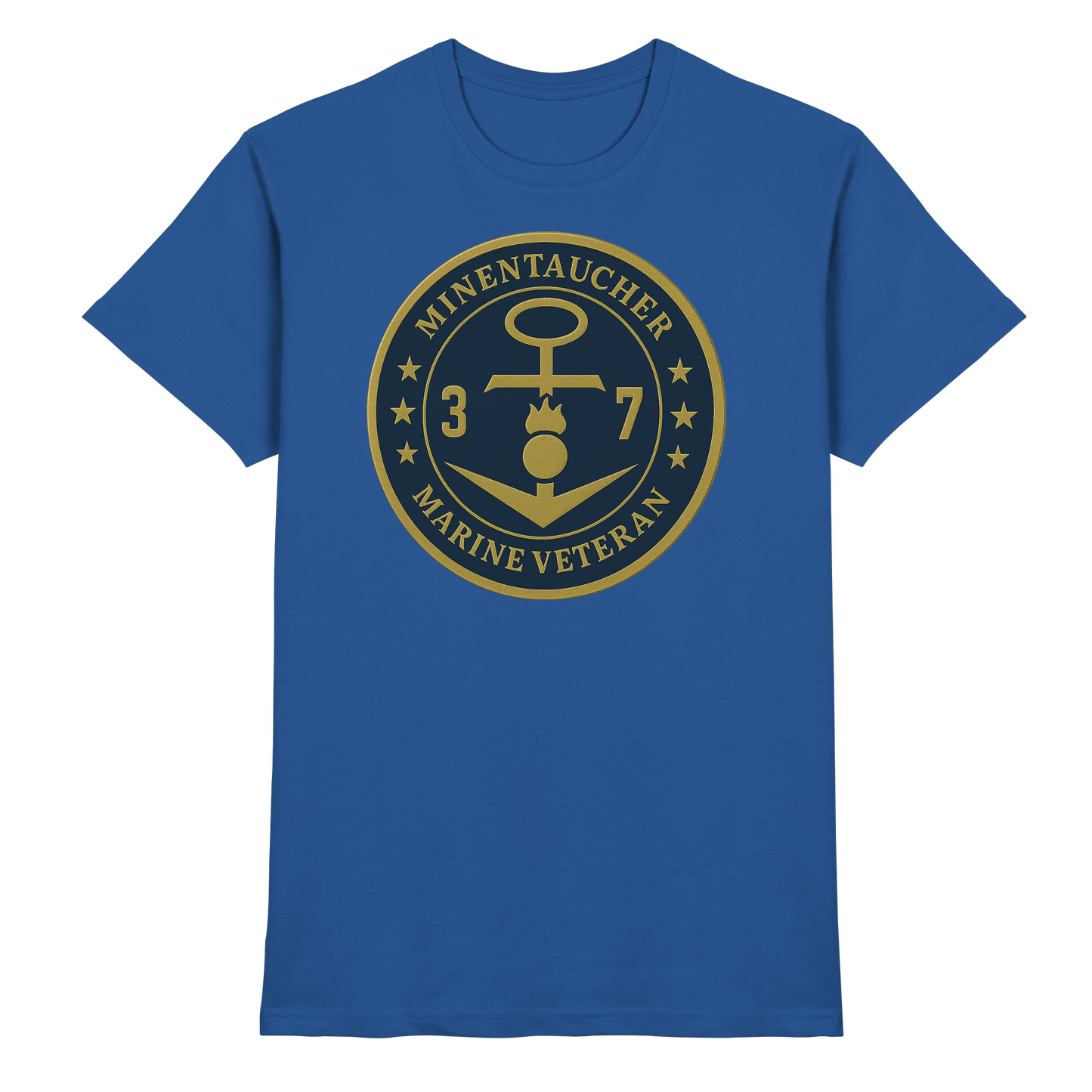 Marine Veteran 37er MINENTAUCHER - Metalleffekt - Premium Shirt