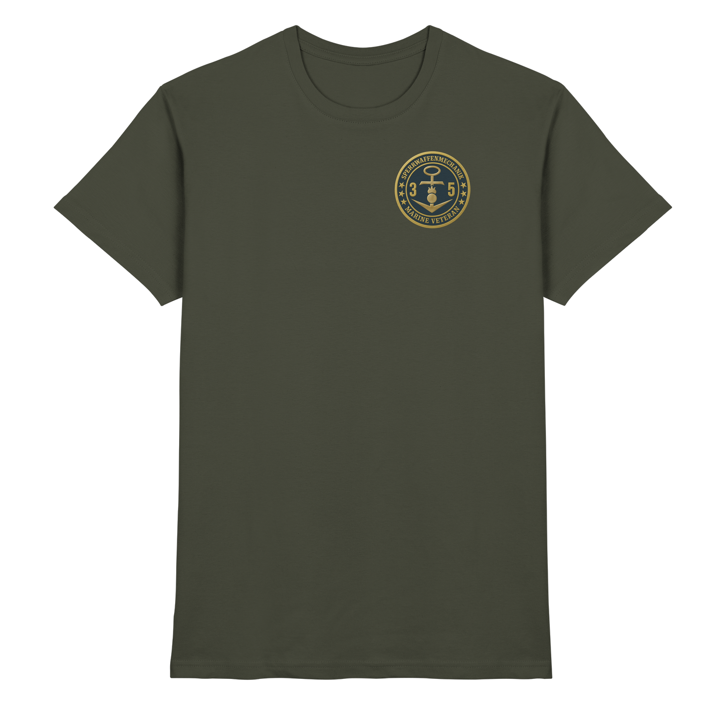 Marine Veteran 35er SPERRWAFFENMECHANIK - Metalleffekt  - Premium Shirt