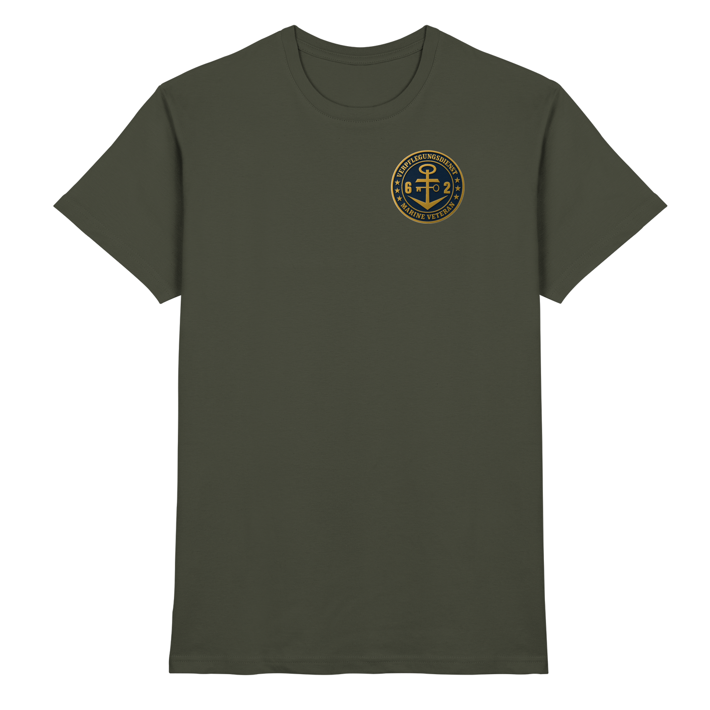 Marine Veteran 62er VERPFLEGUNGSDIENST - Metalleffekt  - Premium Shirt