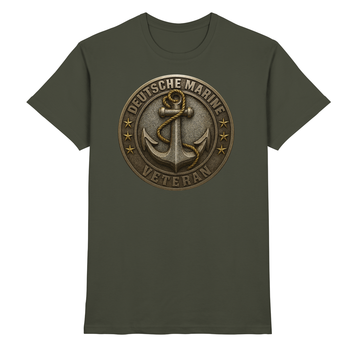 Deutsche Marine Veteran - Metalleffekt - Premium Shirt