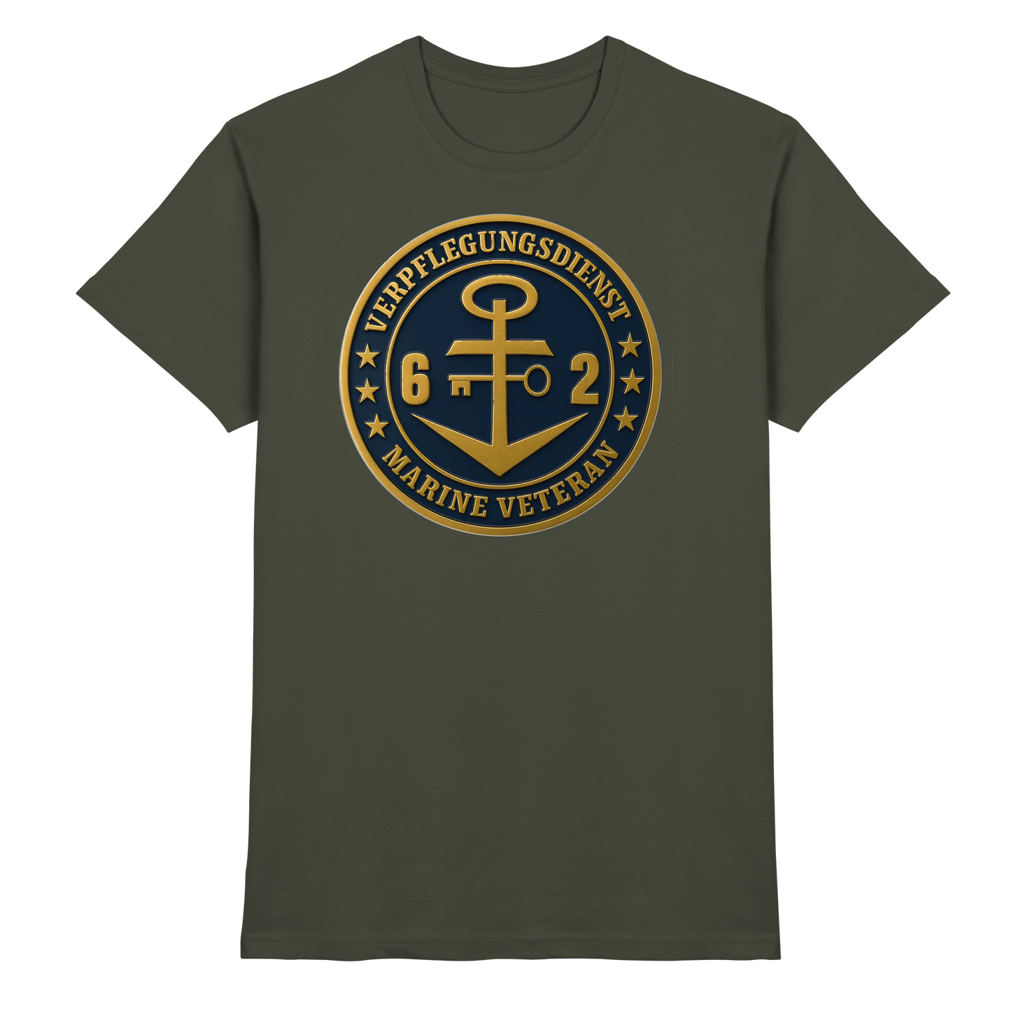 Marine Veteran 62er VERPFLEGUNGSDIENST - Metalleffekt - Premium Shirt