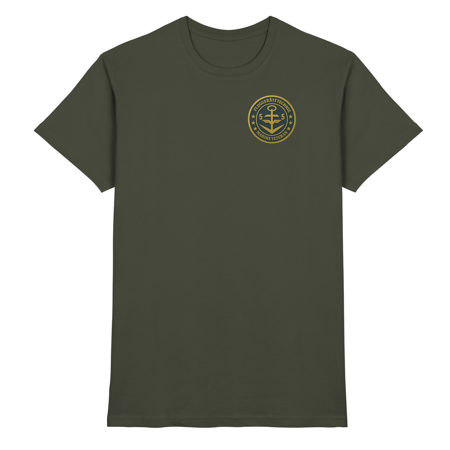 Marine Veteran 55er FLUGGERÄTETECHNIK - Metalleffekt - Premium Shirt