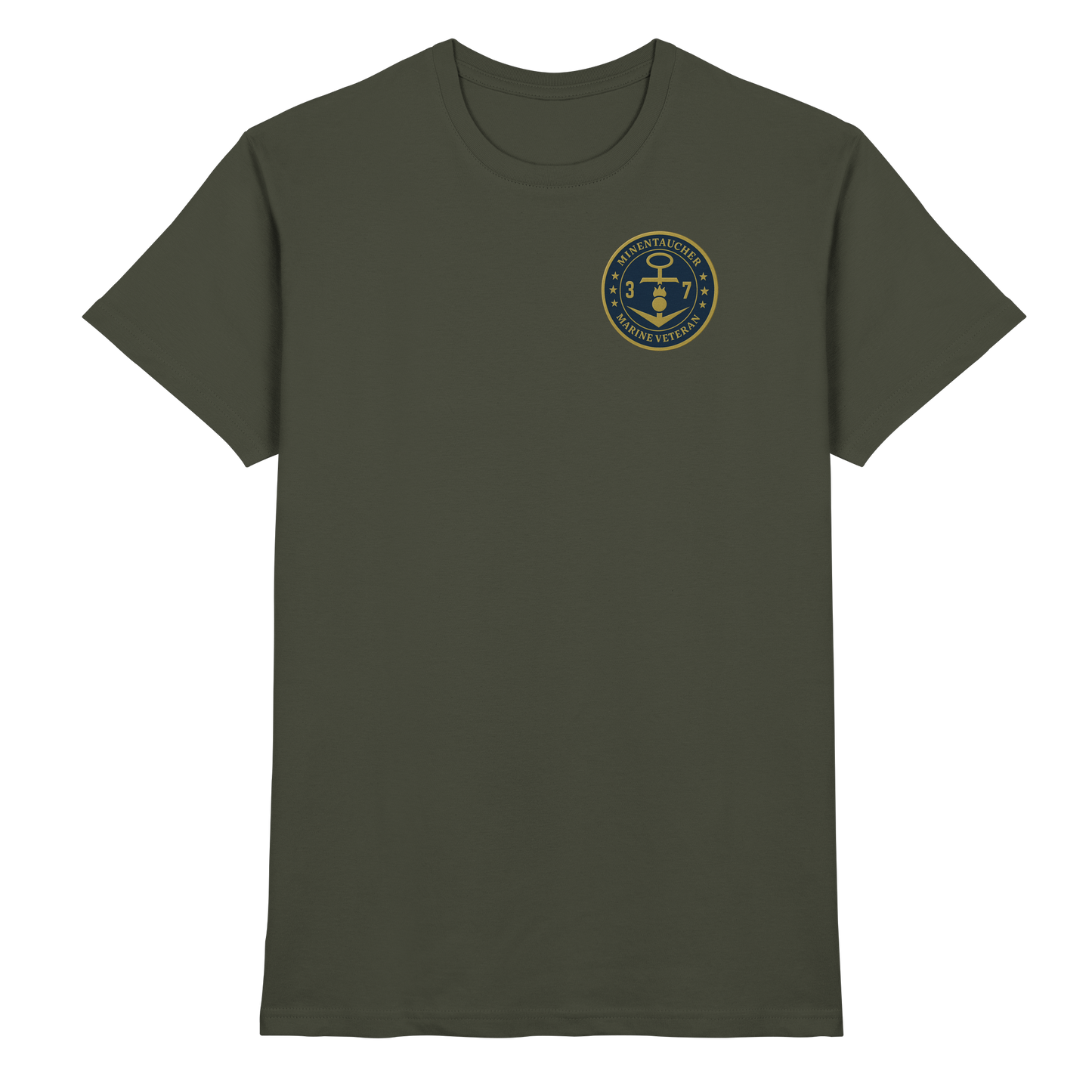 Marine Veteran 37er MINENTAUCHER - Metalleffekt - Premium Shirt