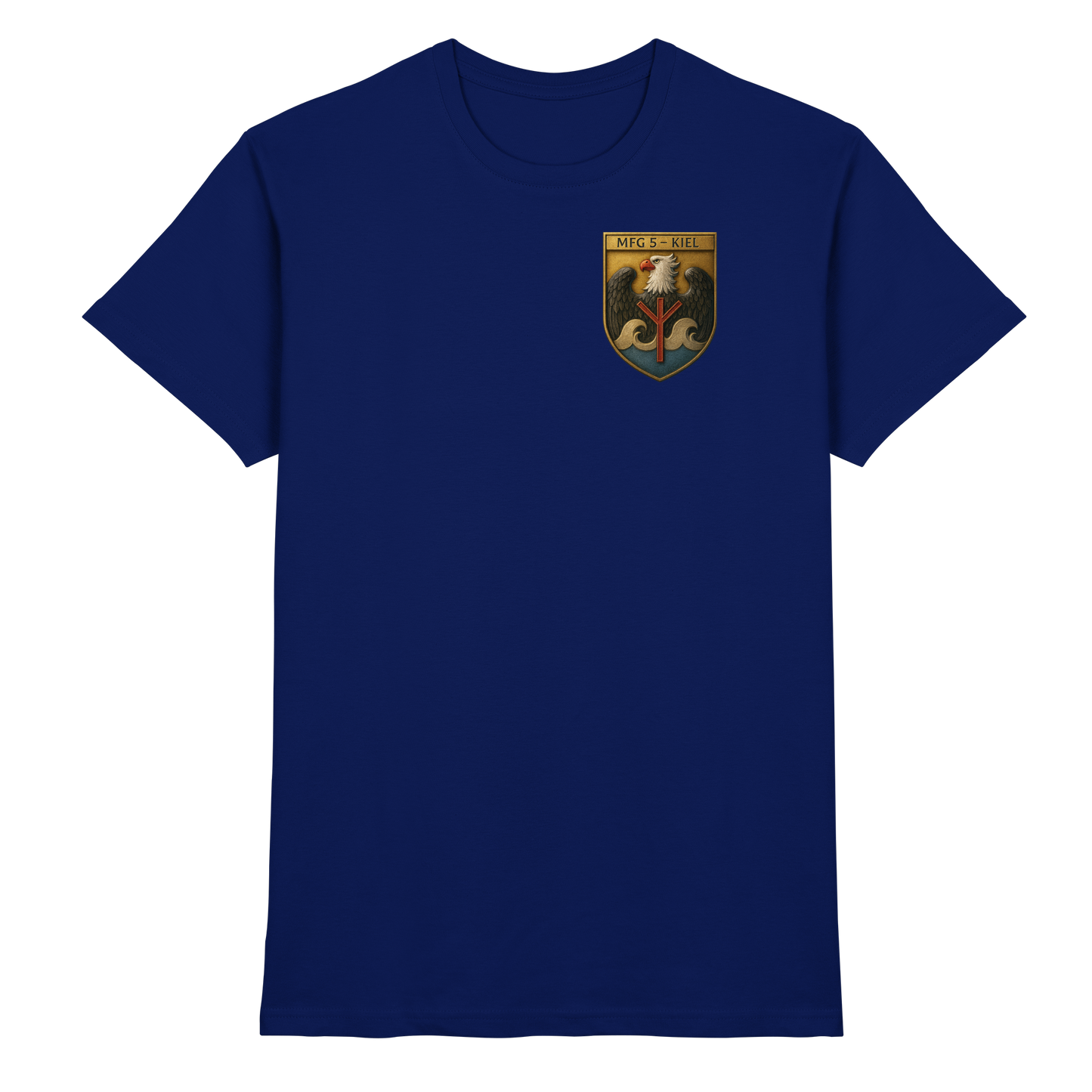 Wappen MFG5 - KIEL - Metalleffekt - Premium Shirt