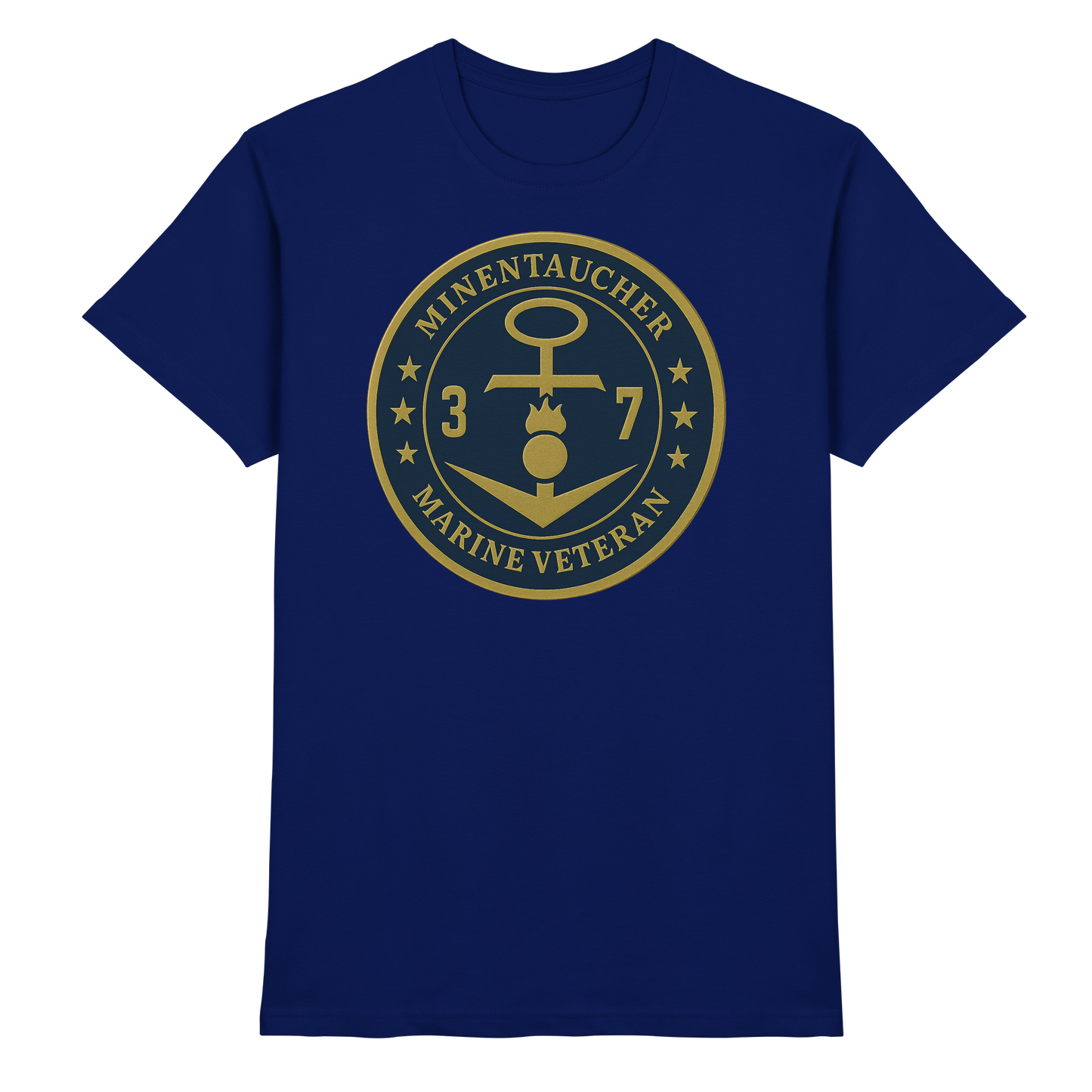 Marine Veteran 37er MINENTAUCHER - Metalleffekt - Premium Shirt
