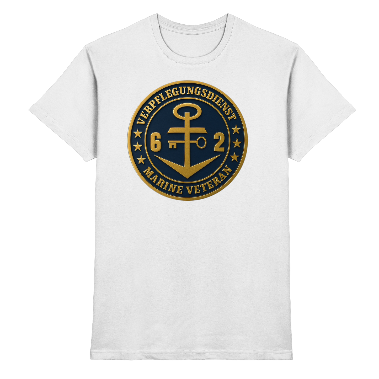 Marine Veteran 62er VERPFLEGUNGSDIENST - Metalleffekt - Premium Shirt