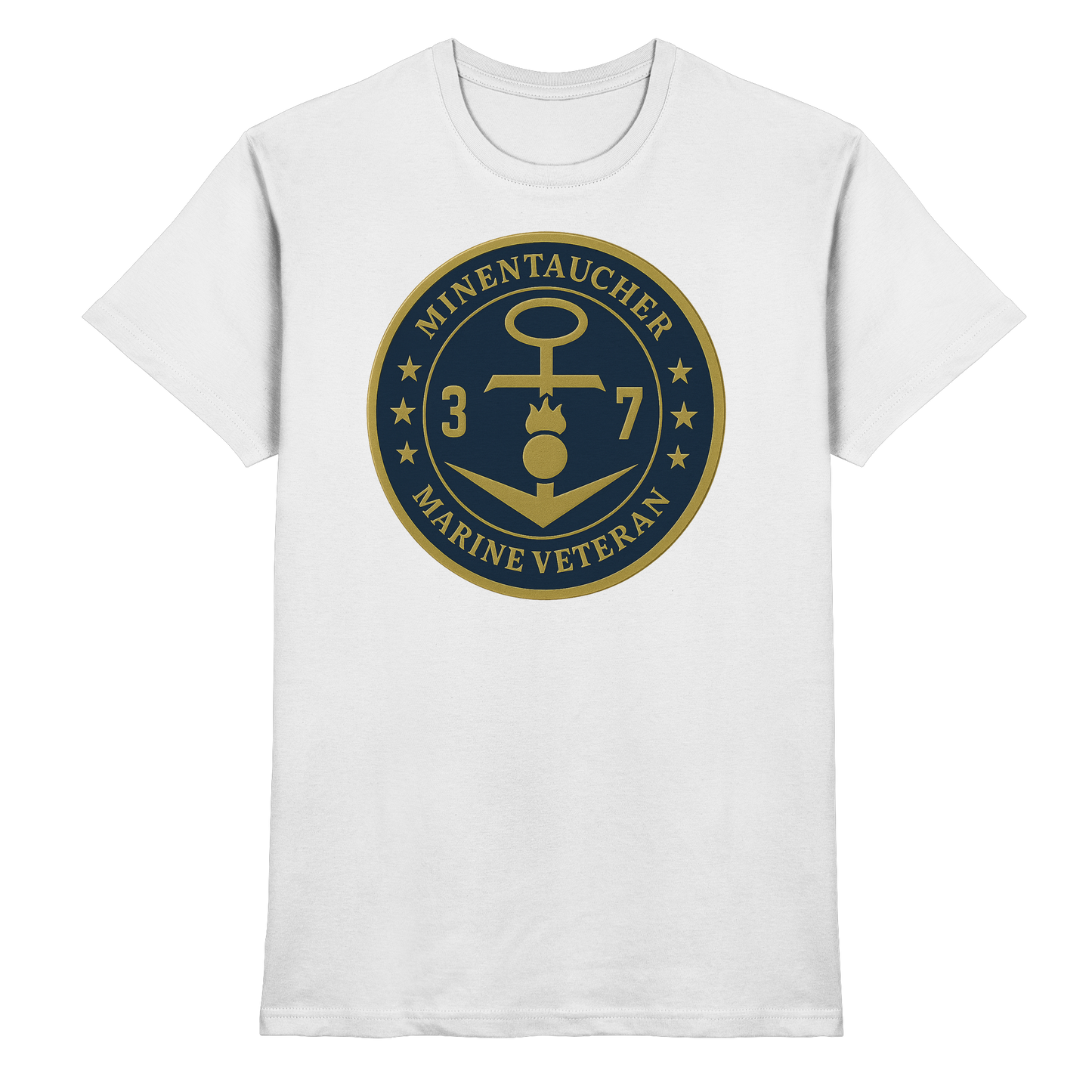 Marine Veteran 37er MINENTAUCHER - Metalleffekt - Premium Shirt