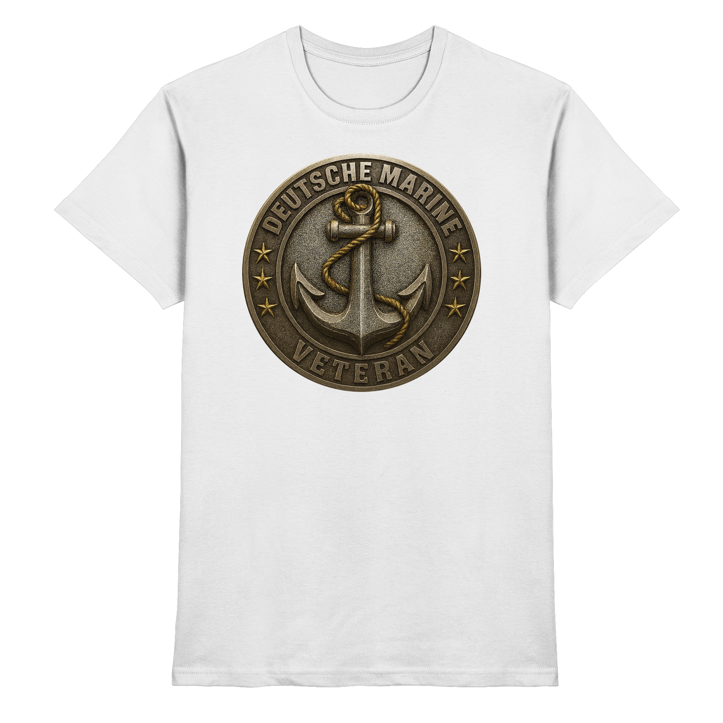 Deutsche Marine Veteran - Metalleffekt - Premium Shirt