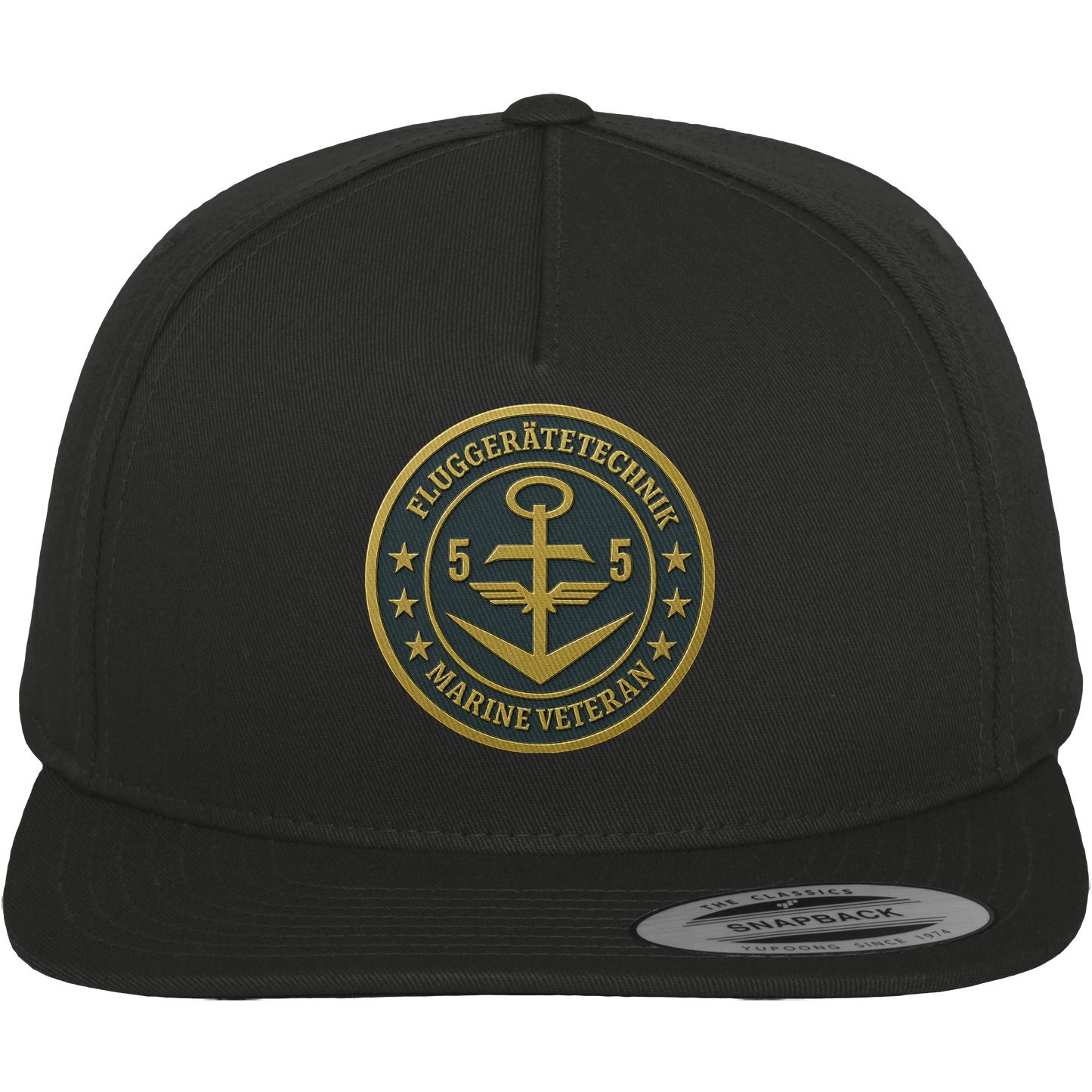 Marine Veteran 55er FLUGGERÄTETECHNIK - Metalleffekt - Premium Snapback