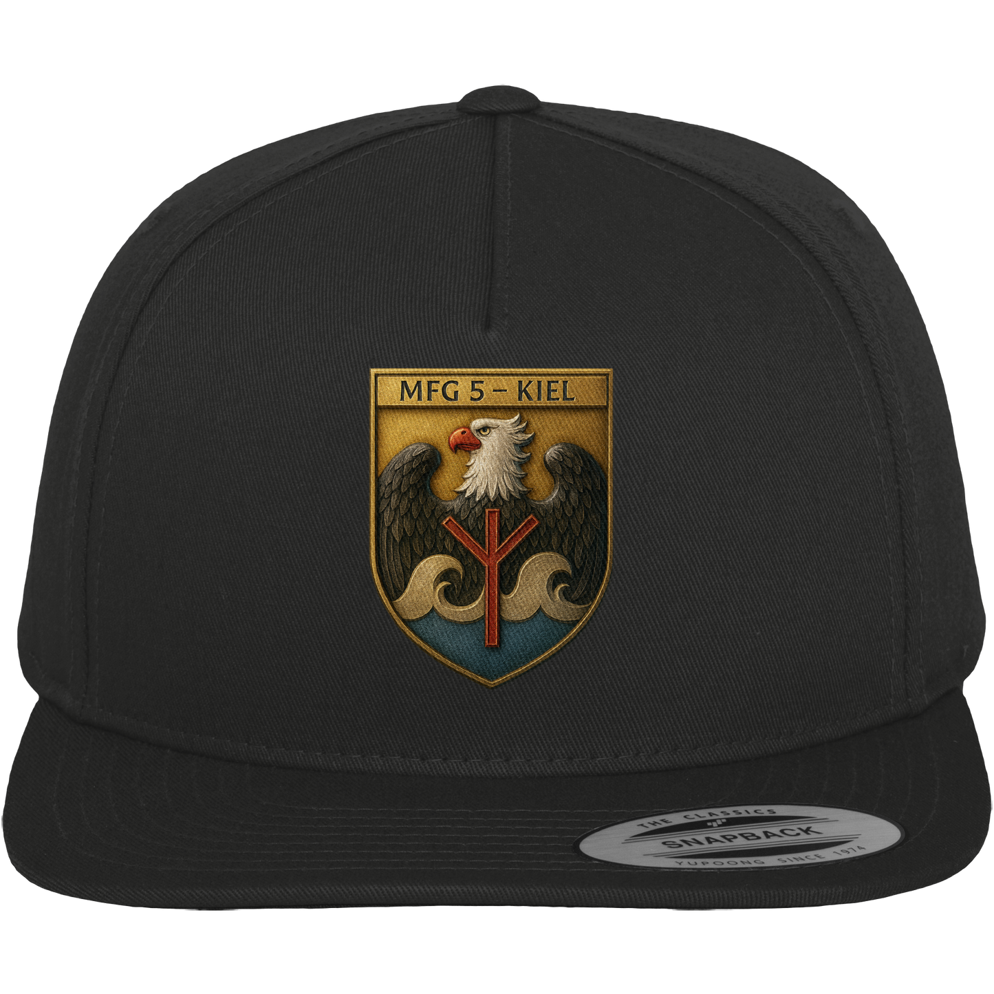 Wappen MFG5 - KIEL - Metalleffekt - Premium Snapback