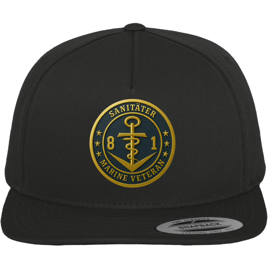 Marine Veteran 81er SANITÄTER - Metalleffekt - Premium Snapback