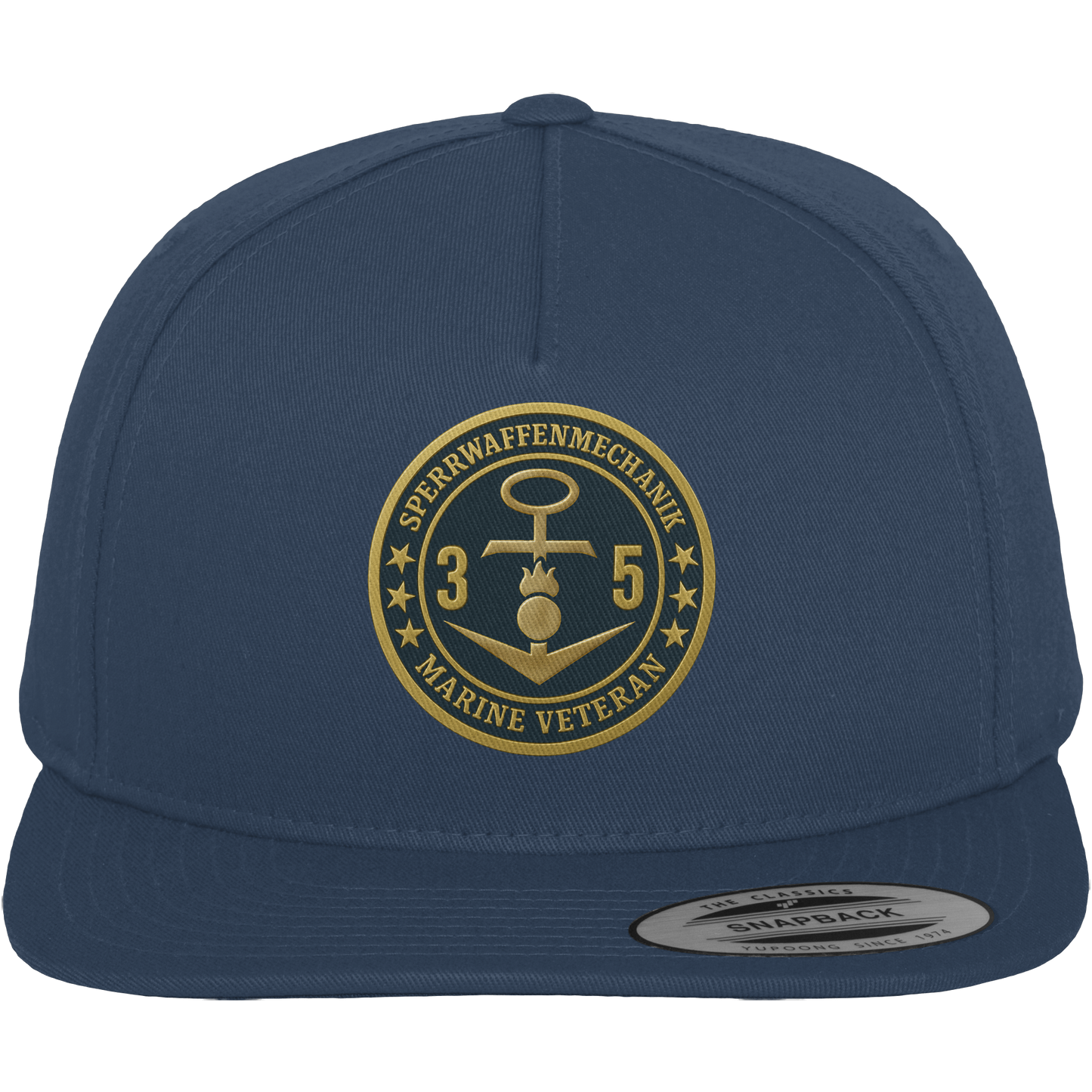 Marine Veteran 35er SPERRWAFFENMECHANIK - Metalleffekt  - Premium Snapback
