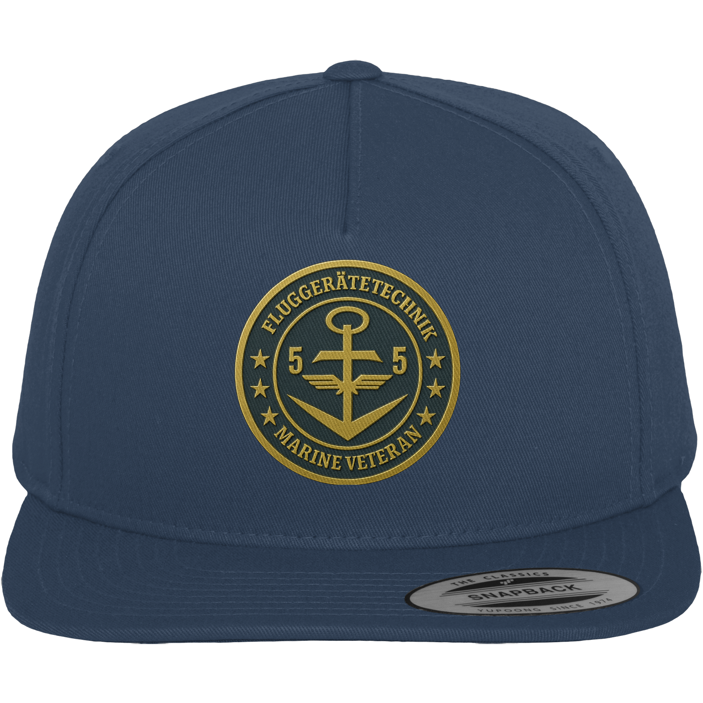 Marine Veteran 55er FLUGGERÄTETECHNIK - Metalleffekt - Premium Snapback
