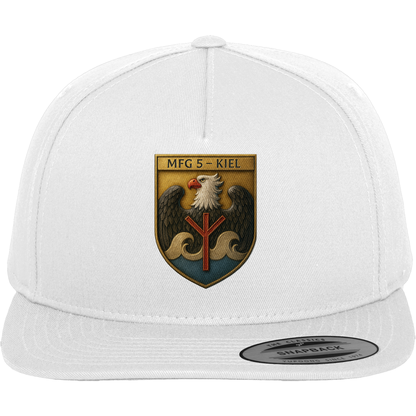 Wappen MFG5 - KIEL - Metalleffekt - Premium Snapback