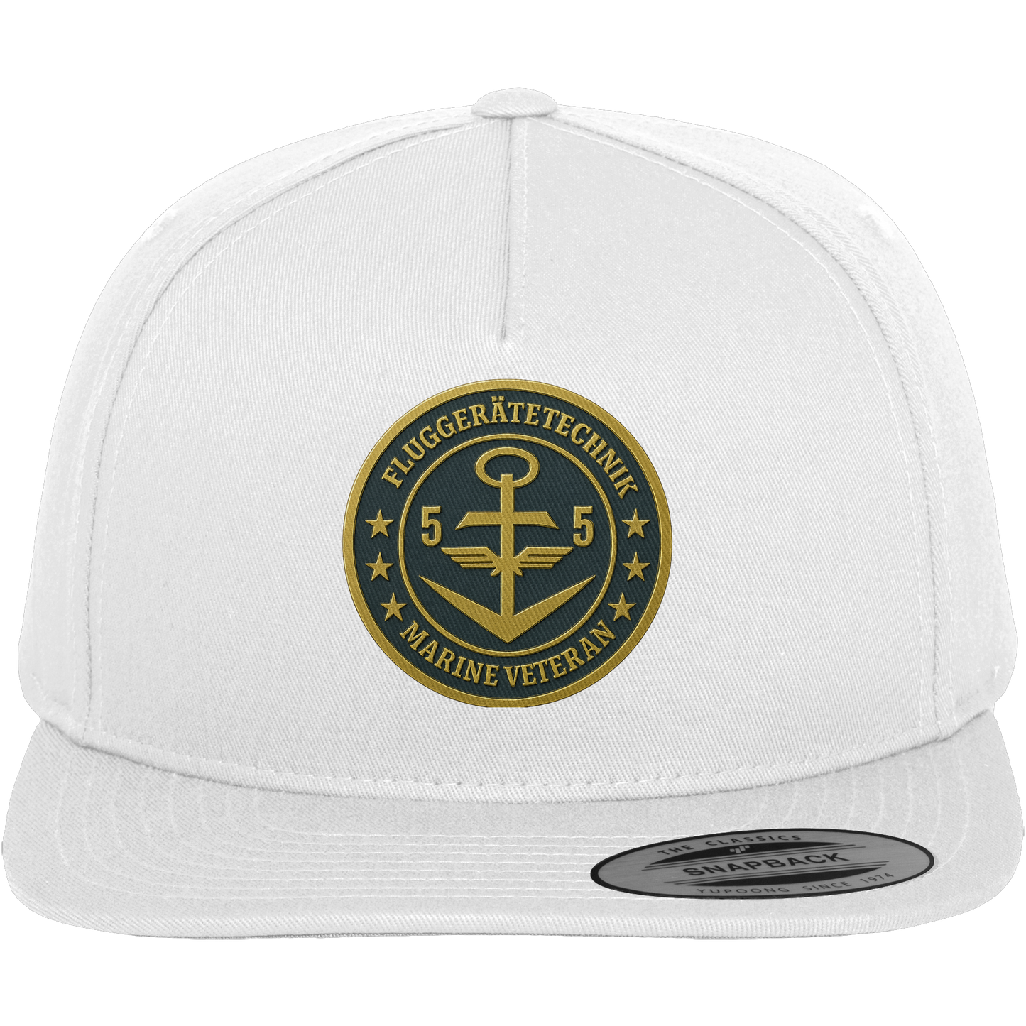Marine Veteran 55er FLUGGERÄTETECHNIK - Metalleffekt - Premium Snapback