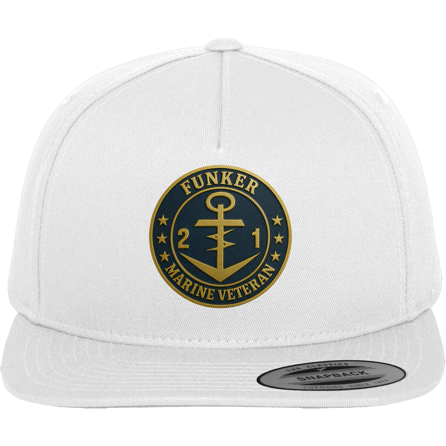 Marine Veteran 21er FUNKER - Metalleffekt - Premium Snapback