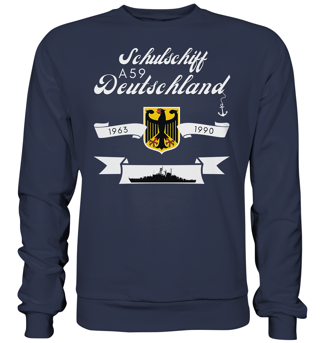 Schulschiffe A59 DEUTSCHLAND 1963-1990 - Premium Sweatshirt