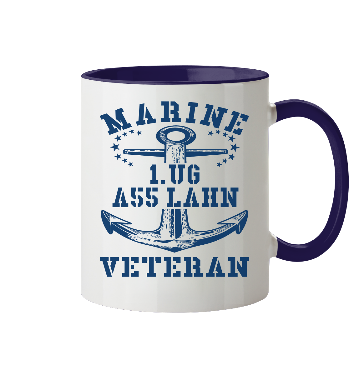 Marine Veteran 1.UG A55 LAHN - Tasse zweifarbig