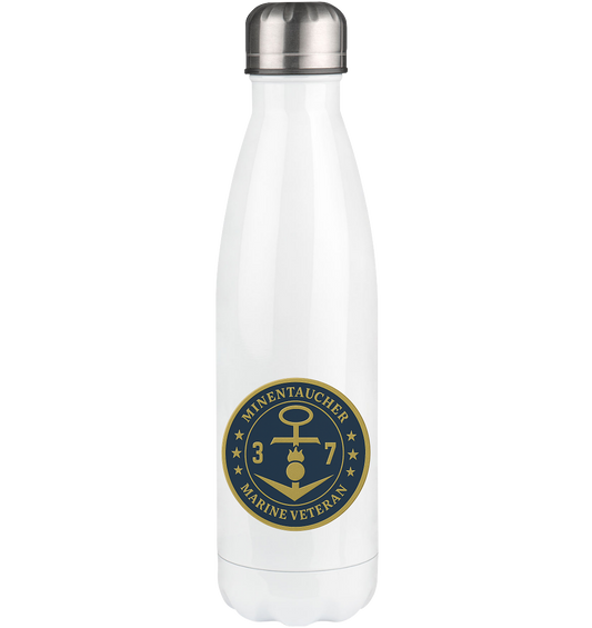 Marine Veteran 37er MINENTAUCHER - Metalleffekt - Thermoflasche 500ml