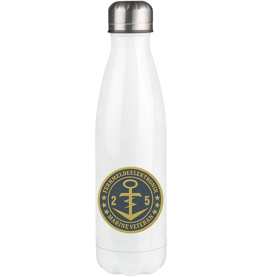 Marine Veteran 25er FERNMELDEELEKTRONIK- Metalleffekt - Thermoflasche 500ml