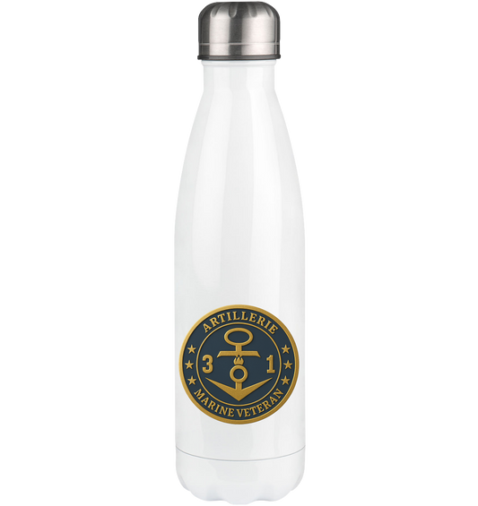 Marine Veteran 31er ARTILLERIE - Metalleffekt - Thermoflasche 500ml