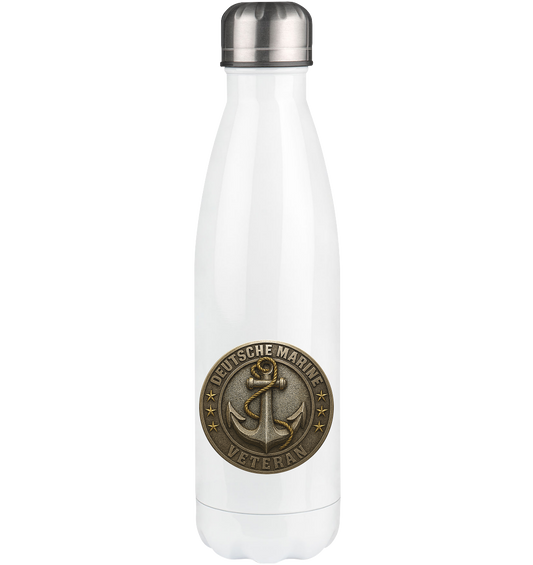 Deutsche Marine Veteran  - Metalleffekt  - Thermoflasche 500ml