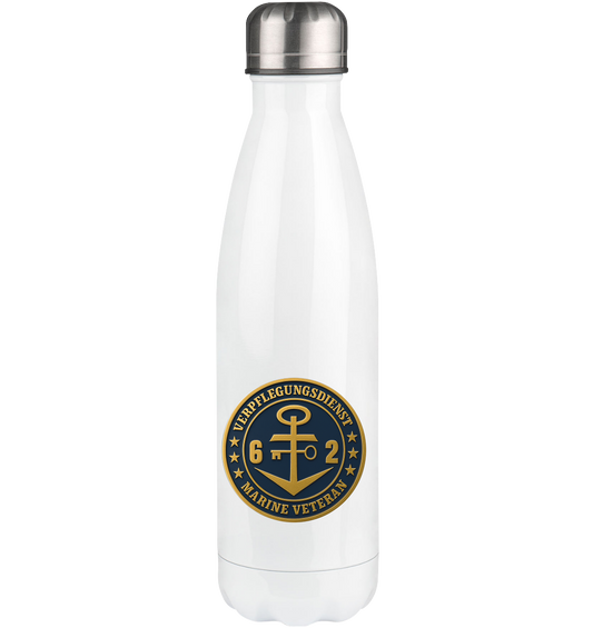 Marine Veteran 62er VERPFLEGUNGSDIENST - Metalleffekt  - Thermoflasche 500ml