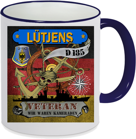 Kaffeebecher Zerstörer D185 LÜTJENS Pirat