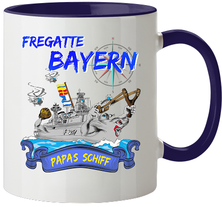 Kaffeebecher Fregatte F217 BAYERN - Papas Schiff