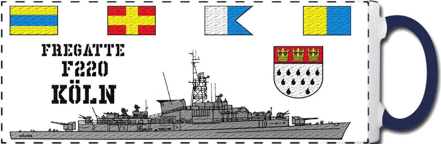 Kaffeebecher Fregatte F 220 KÖLN