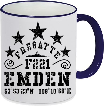 Kaffeebecher Fregatte F 221 EMDEN
