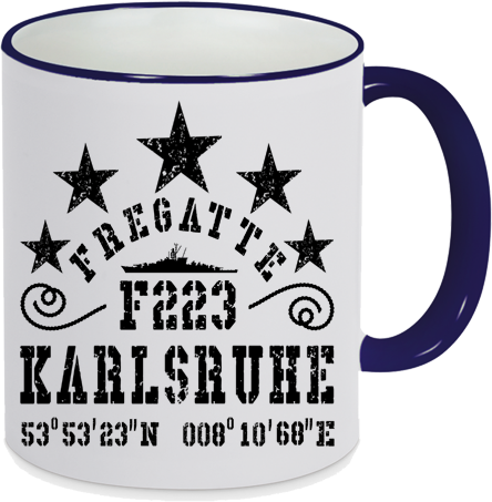 Kaffeebecher Fregatte F 223 KARLSRUHE