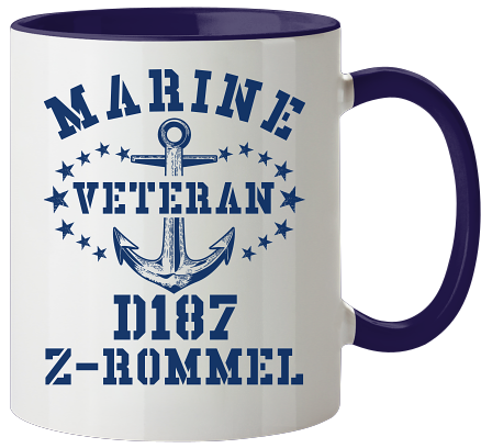 Kaffeebecher Marine Veteran D187 Z-ROMMEL