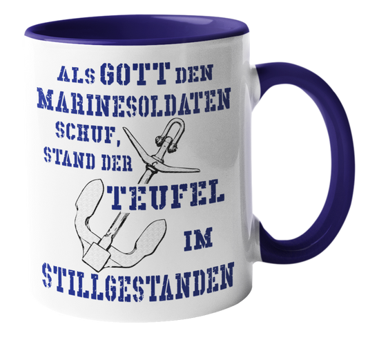 Kaffeebecher ...als Gott den Marinesoldaten schuf.