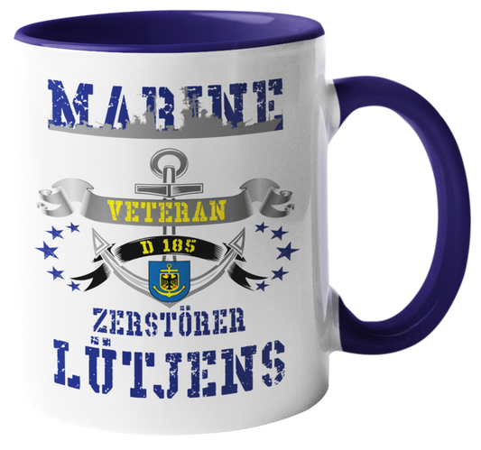 Kaffeebecher Zerstörer D185 LÜTJENS Marine Veteran