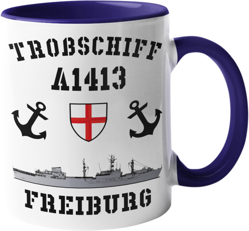 Kaffeebecher Troßschiff A1413 FREIBURG nach Umbau
