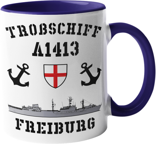 Kaffeebecher Troßschiff A1413 FREIBURG nach Umbau